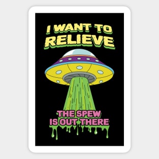 I Want To Relieve - Puke Humor Sticker